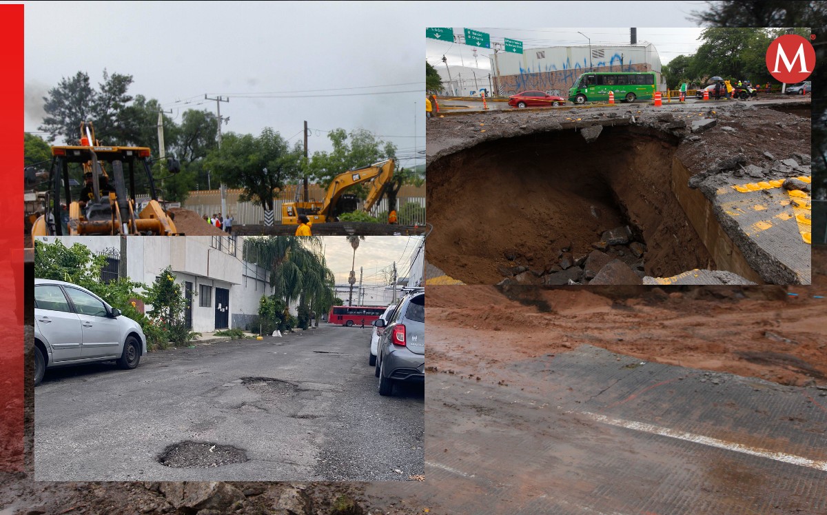 Esta es la diferencia entre bache y socavón. (Especial)