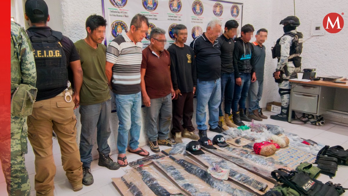 Fiscalía de Guerrero y fuerzas armadas detienen a 8 en operativo antidroga | Especial
