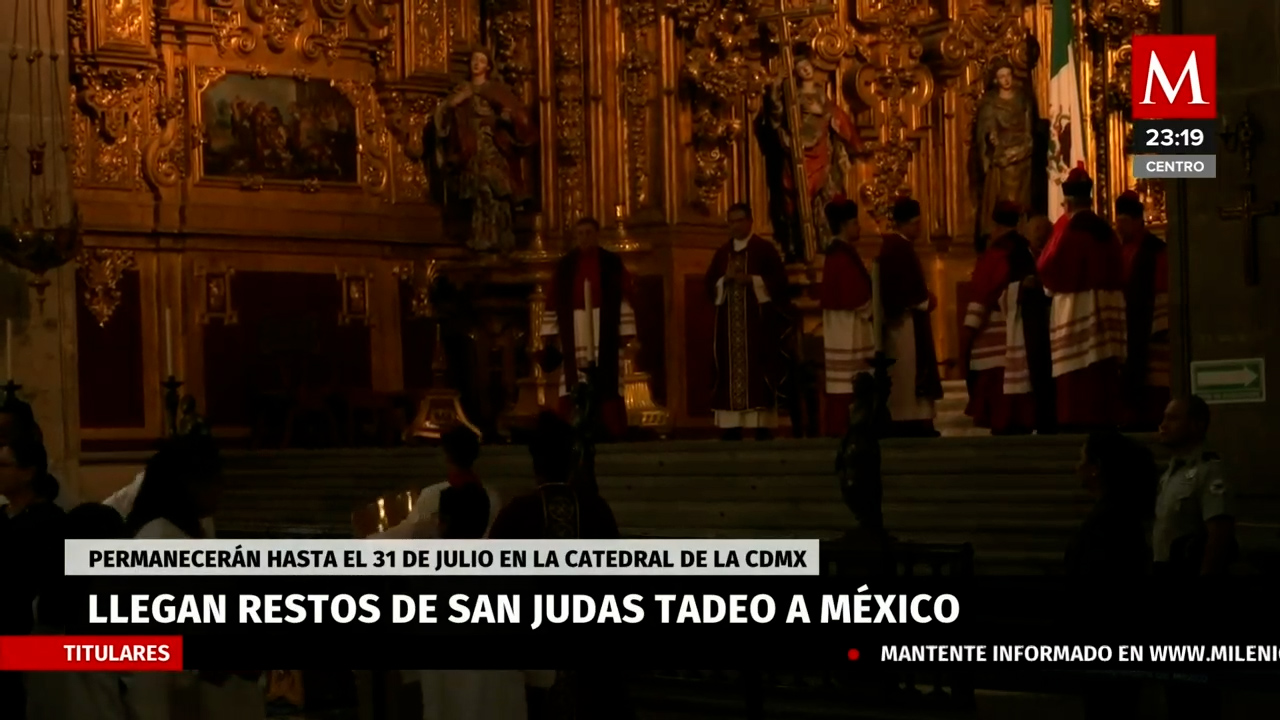 Llegada de reliquia de San Judas Tadeo a Ciudad de México