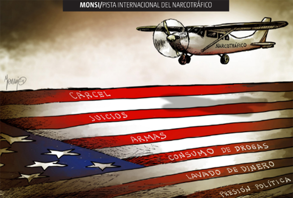 PISTA INTERNACIONAL DEL NARCOTRÁFICO