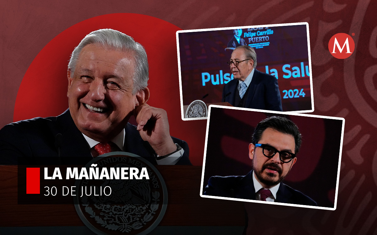 El presidente López Obrador en la mañanera desde Palacio Nacional. | Cuartoscuro