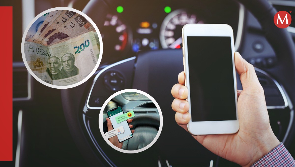 Conoce cuánto cuesta la multa por usar el celular mientras conduces en Jalisco (Foto: Shutterstock y Archivo | Diseño: Milenio)