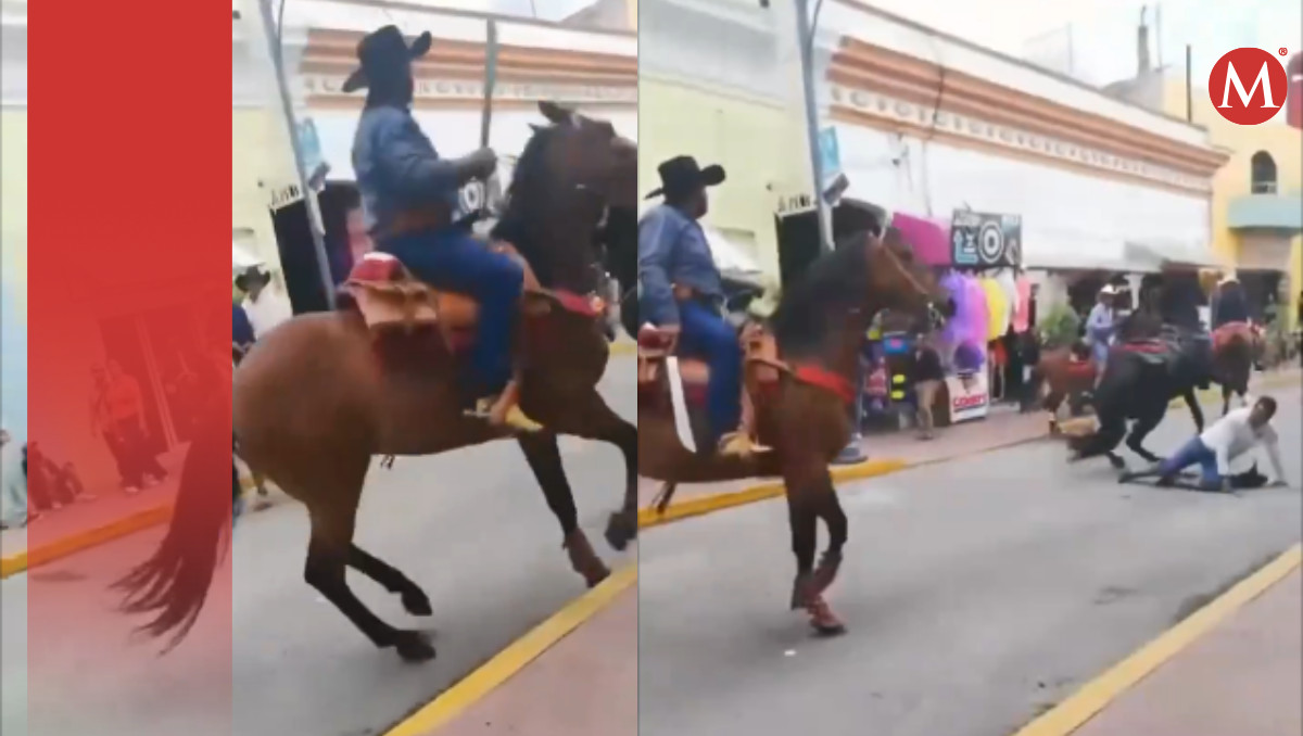 Jinete y caballo son atacados  a machetazos en Tlaxcala | Especial