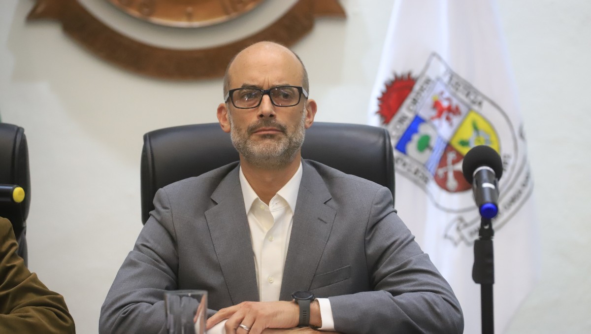 Miguel Treviño de Hoyos, defendió a su secretario de Desarrollo Urbano. Foto: Jorge López