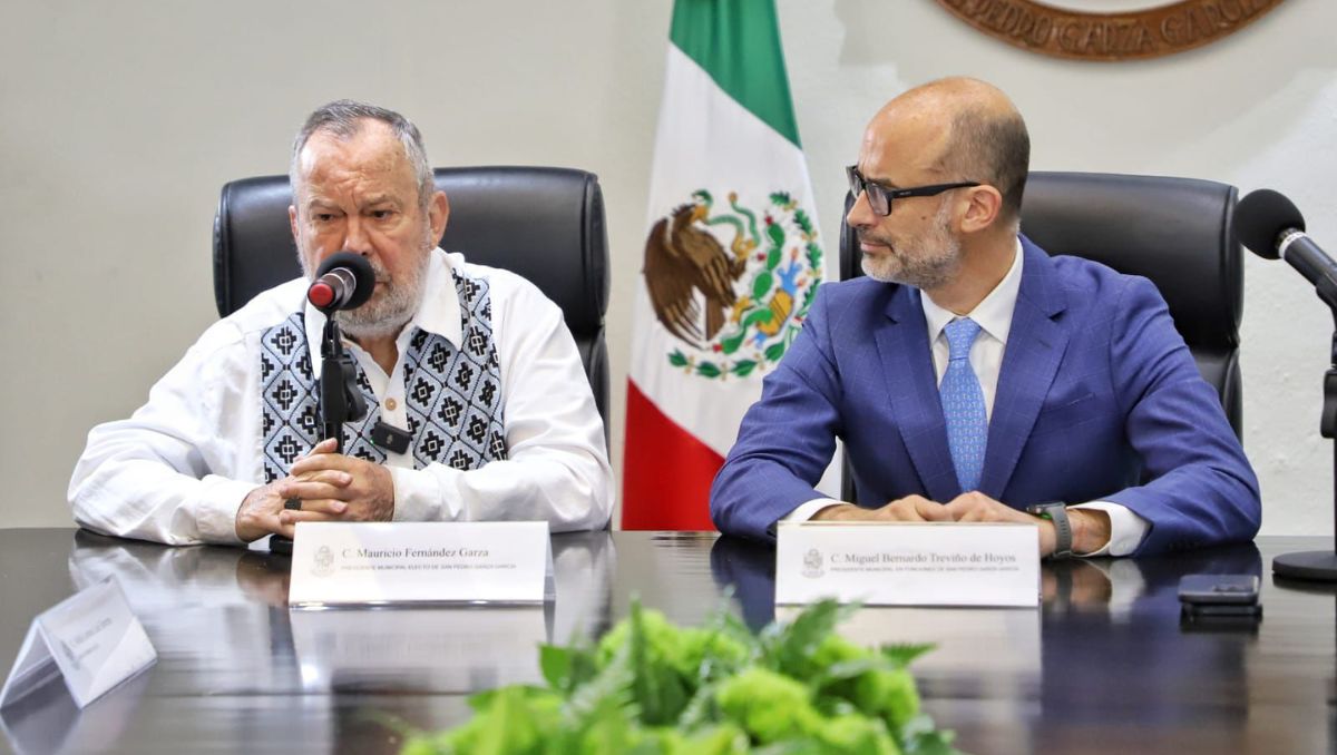 Miguel Treviño y Mauricio Fernández se reúnen para llevar a cabo la transición de San Pedro Garza García. Jorge López