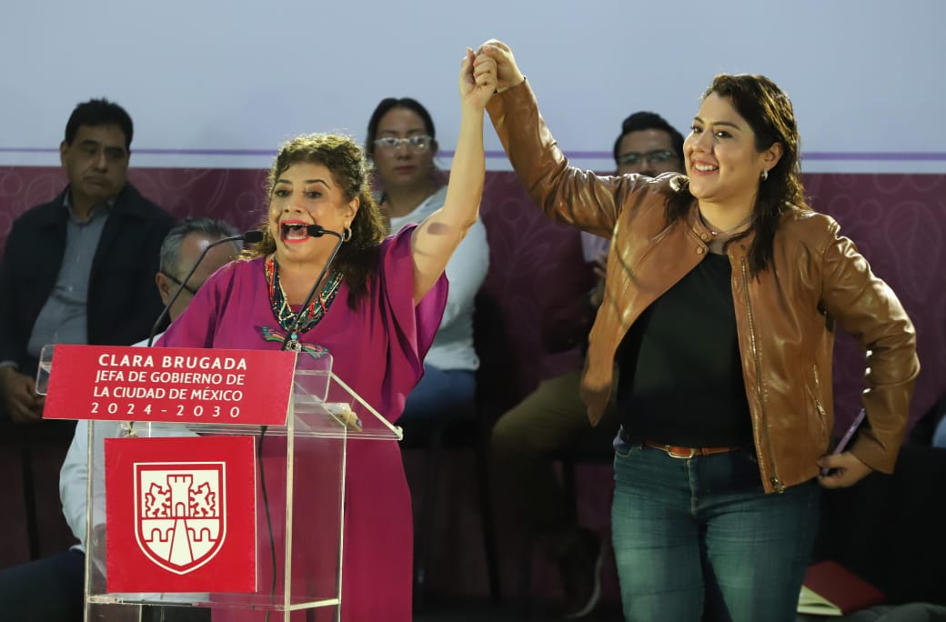 Clara Brugada Molina inició gira de agradecimiento. (Foto: Jesús Quintanar)