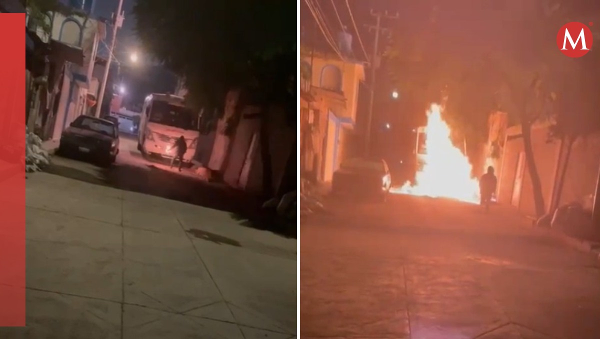 Extorsionadores queman camiones de pasajeros en Chimalhuacán. Foto: (Especial)