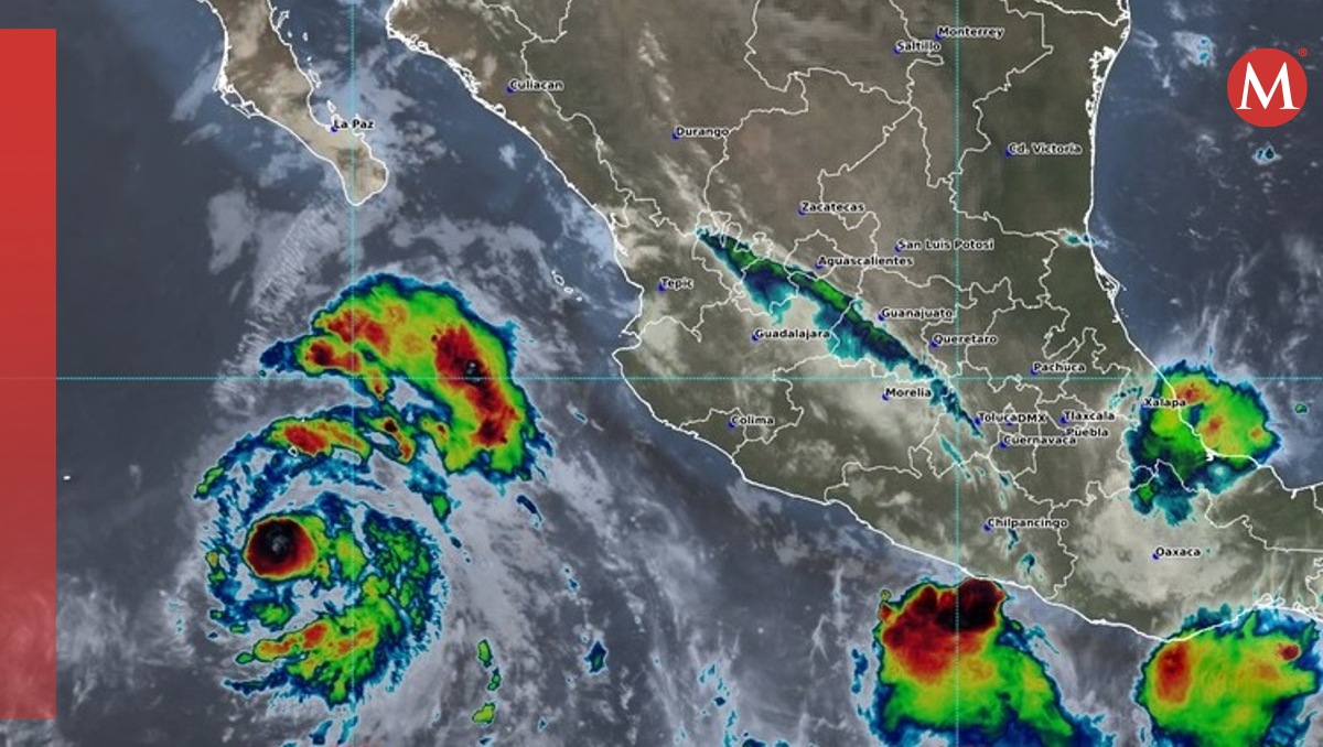 El huracán 'Carlotta' se desplaza en paralelo al territorio mexicano. | SMN