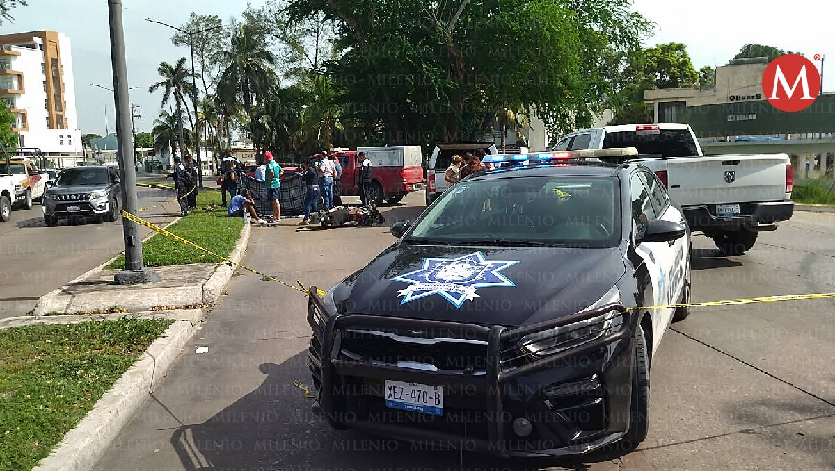 Muere motociclista en Tampico. (Jaime Maya)