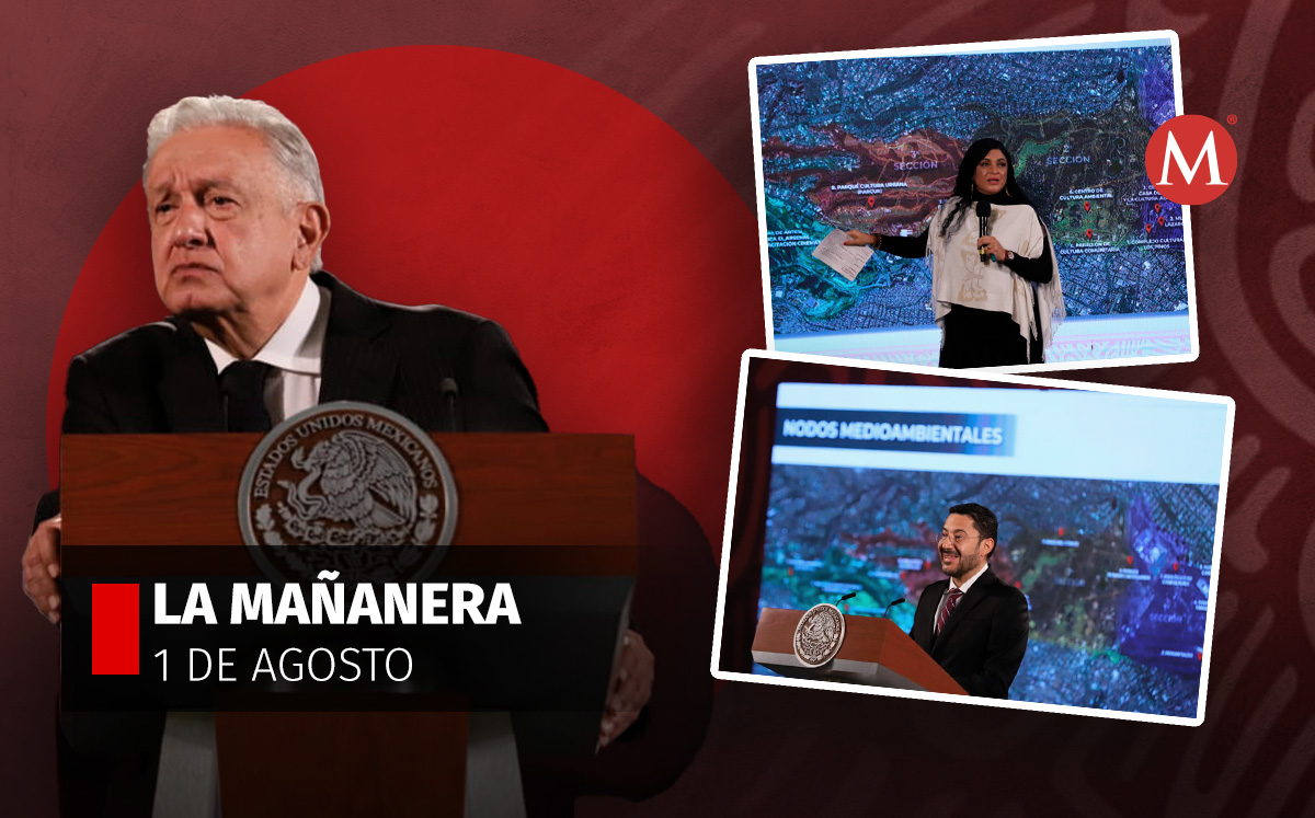 El presidente López Obrador en la mañanera desde Palacio Nacional. | Octavio Hoyos