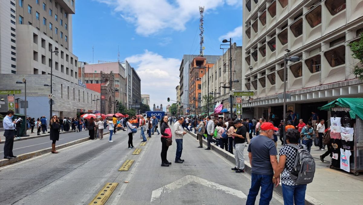 Activan alerta sísmica en Ciudad de México. Foto: Raúl Ojeda
