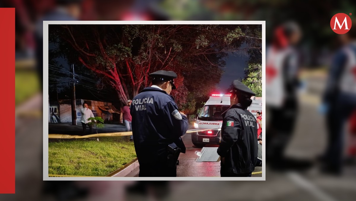 Policía Vial y Cruz Roja acudieron al lugar del accidente en Zapopan (Foto: Vicente Torres Alfaro | Diseño:Milenio)