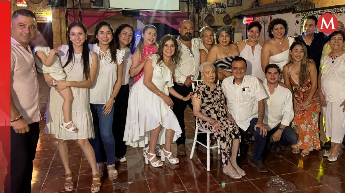Angelita celebra su cumpleaños 104. Foto: Marcela Cuevas