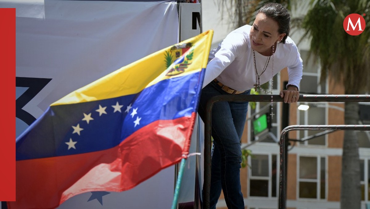María Corina Machado se unió a las manifestaciones de hoy en Caracas | AFP