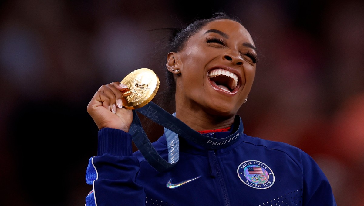Simone Biles gana su tercera medalla de oro en París 2024 (Reuters)
