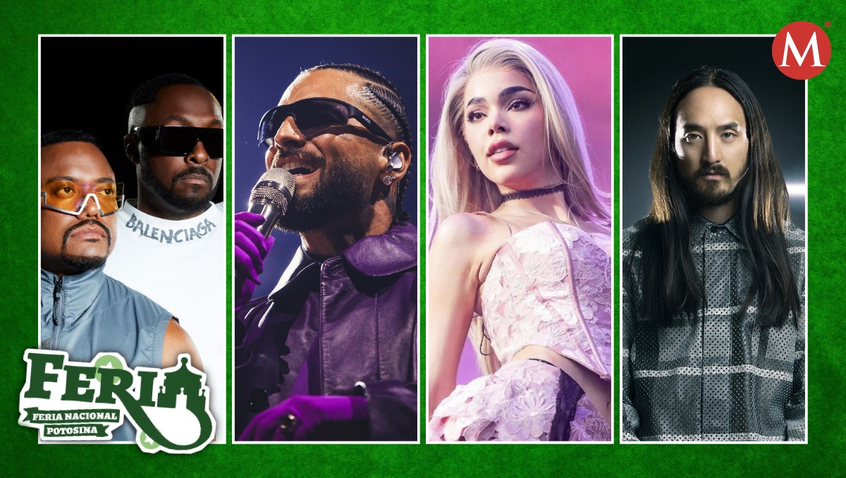 Cartelera de artistas de la Ferina Nacional Potosina 2024