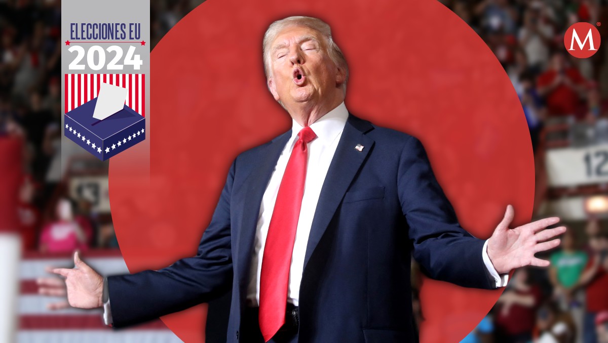 La campaña de Donald Trump gira en torno a una "invasión migrante". | AFP