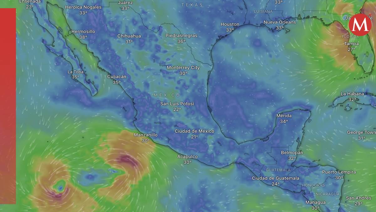 Éstos son los fenómenos metereológicos que rodean a México (Especial)