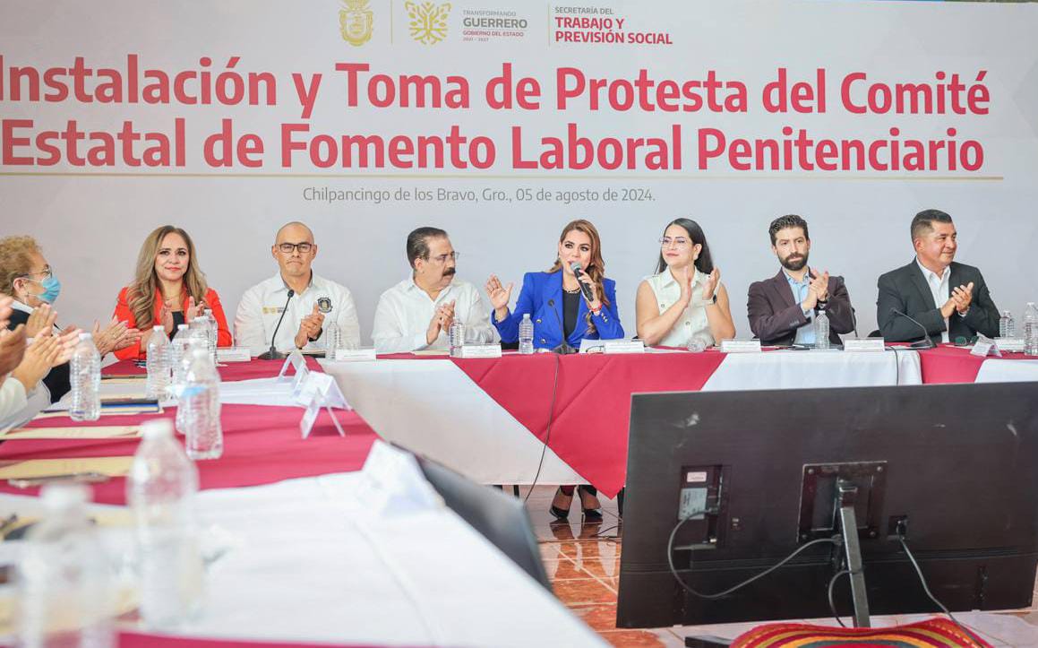 Evelyn Salgado en el Comité Estatal de Fomento Laboral Penitenciario