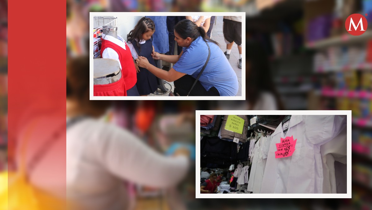 Familias compran uniformes de segunda mano en León | Daniela Béjar