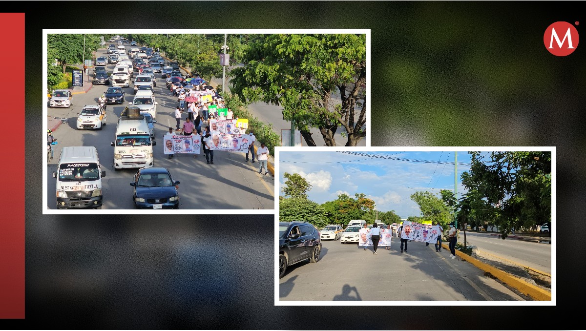 Manifestación en Boulevard Ángel Albino Corzo, Chiapas | Especial