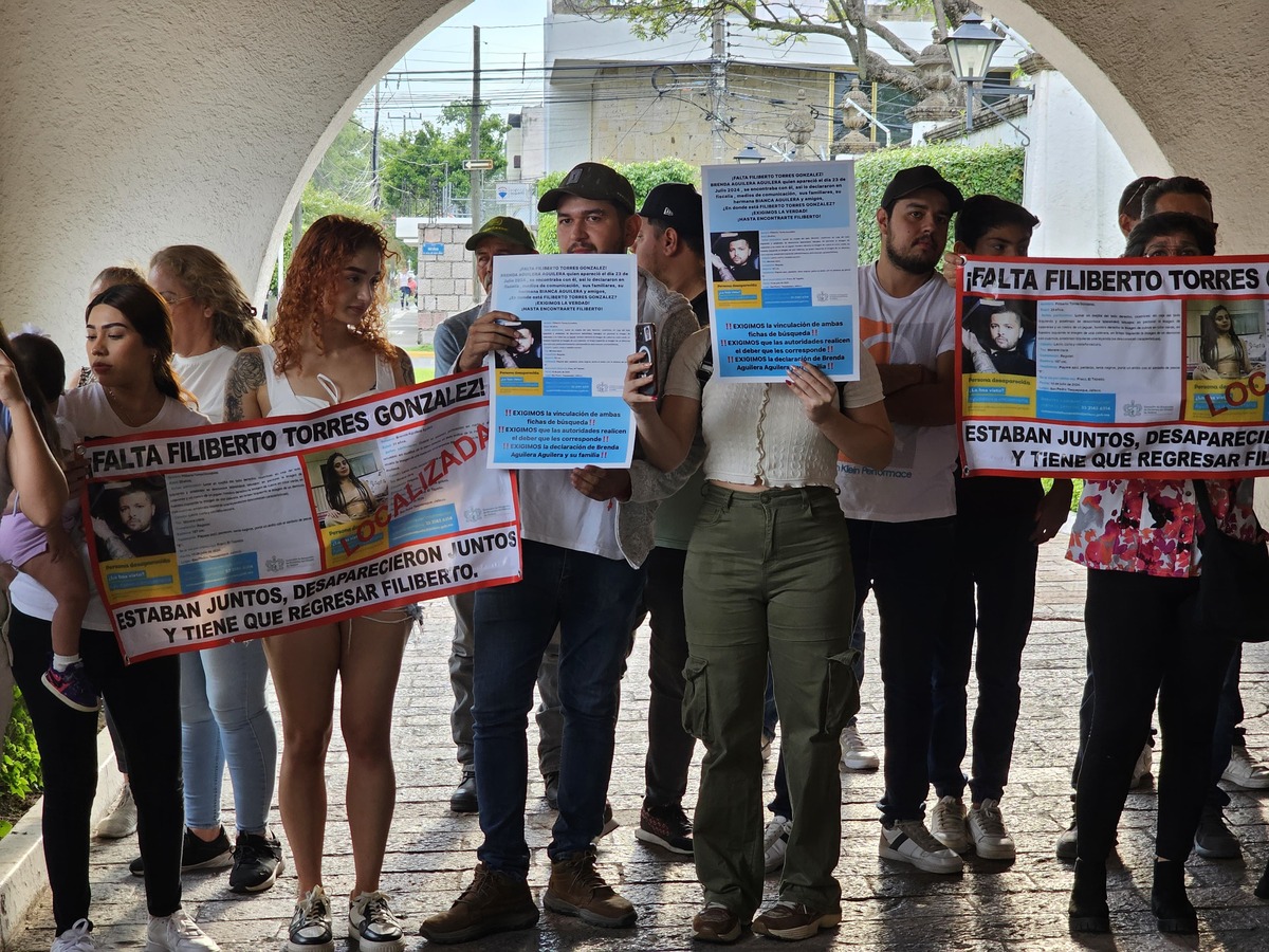 Manifestación de familiares de Filiberto Torres. (Juan Carlos Munguía)