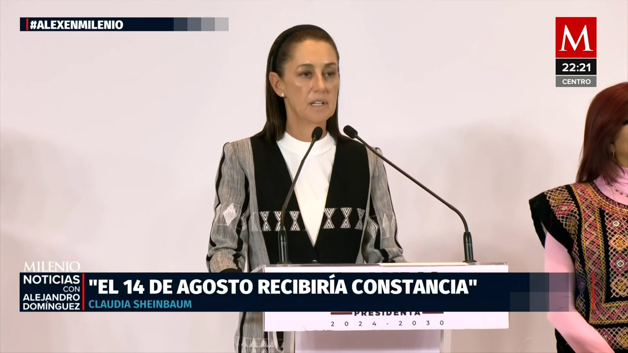 Tribunal Electoral anunciará a Claudia Sheinbaum como presidenta electa el 15 de agosto
