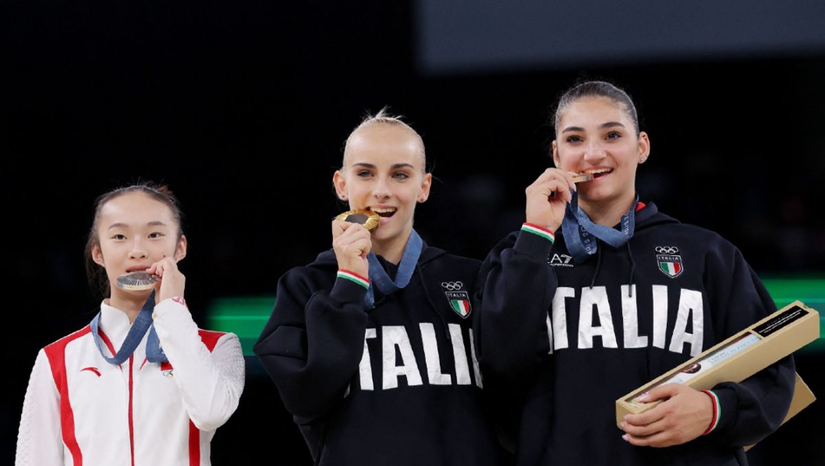 Zhou Yaqin, protagonizó el momento más tierno en París 2024 (Reuters)