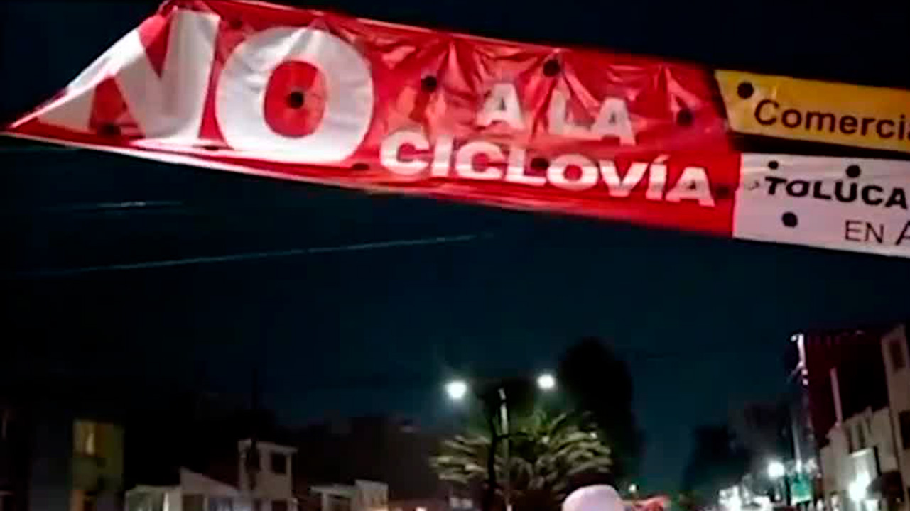 Los habitantes de Toluca siguen sin estar de acuerdo con la construcción de la ciclovía