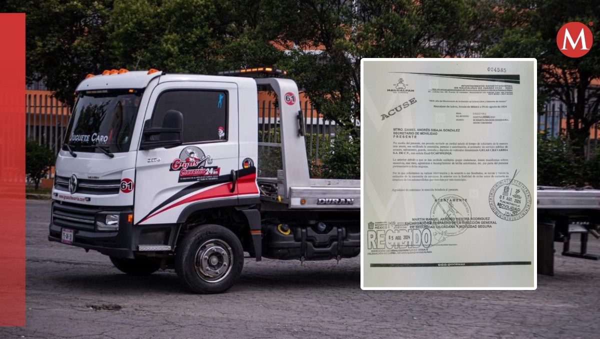 Piden que se revoque concesión de “Grúas Chavarría S.A de C.V”. Foto: (Especial)