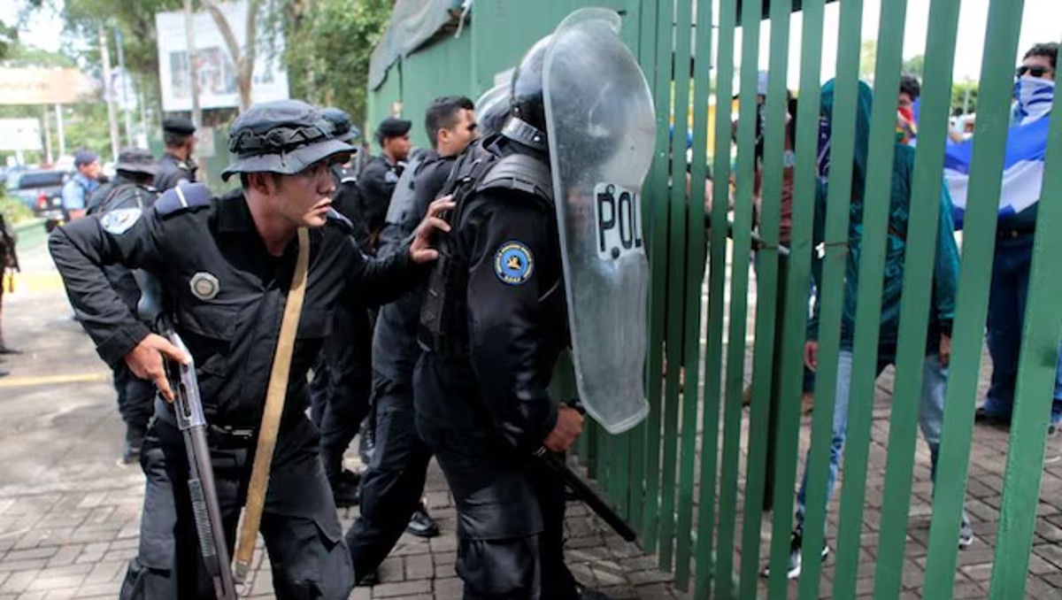 Policía nacional de Nicaragua. | Reuters