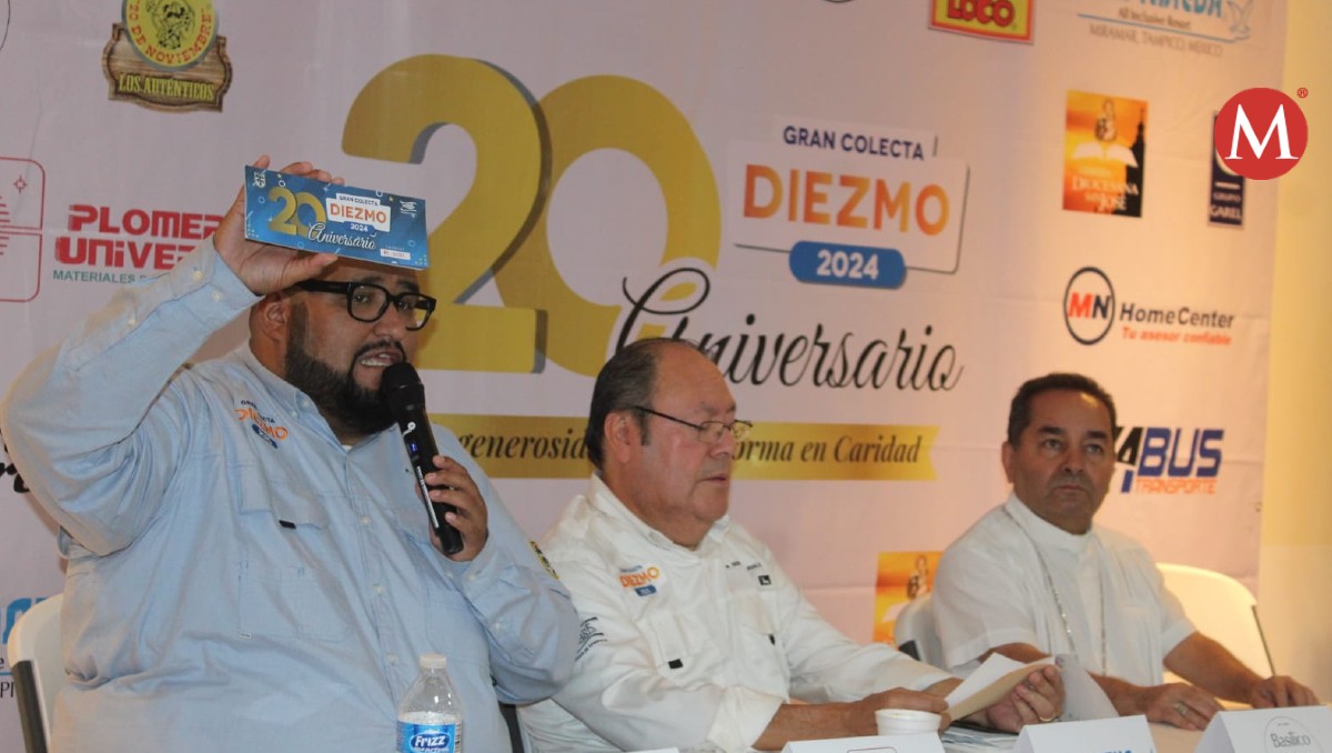Colecta Diezmo 2024 en Tampico. (Yazmín Sánchez)