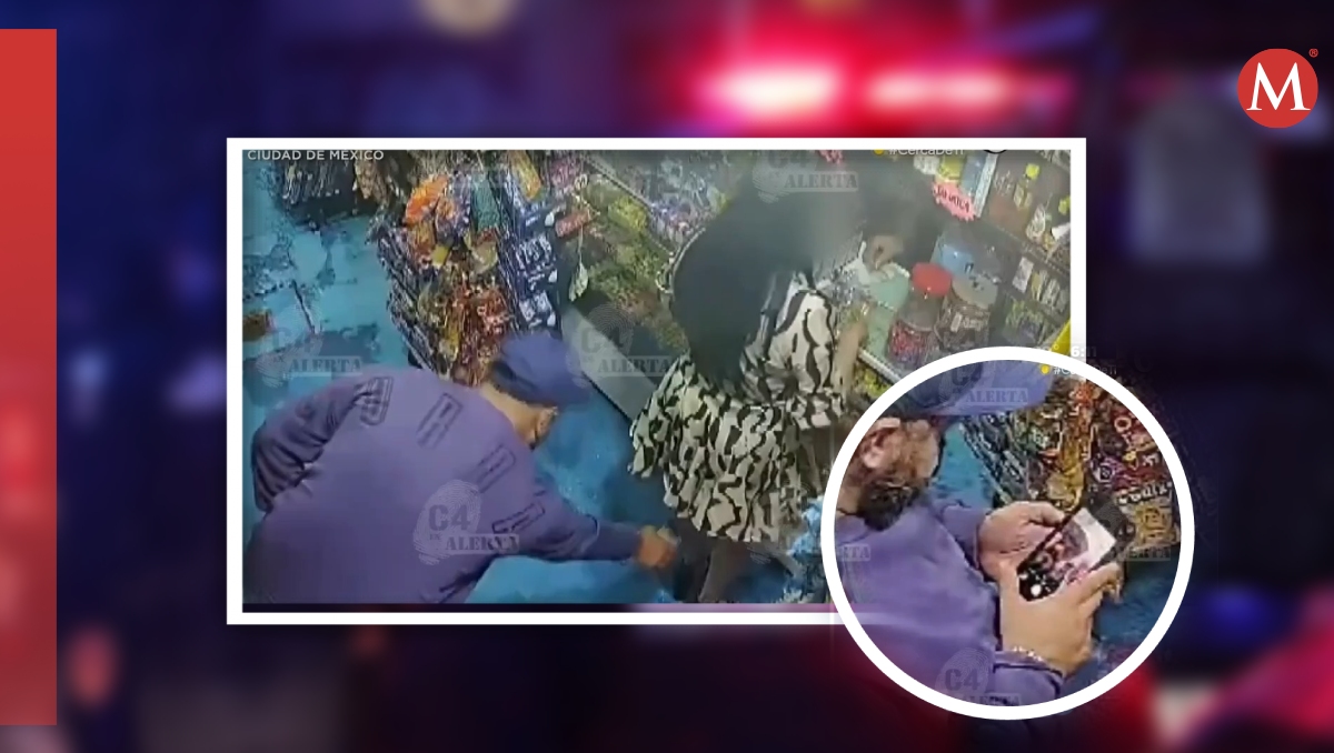 El rostro del agresor fue capturado en la videograbación.
