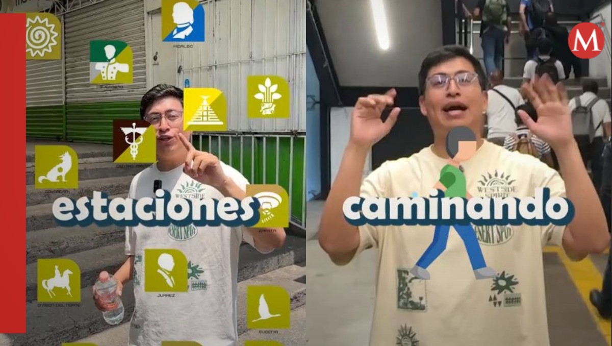 Influencer recorre la línea 3 del Metro caminando y se vuelve viral
