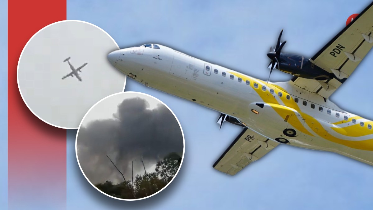 Captan en VIDEO momento exacto del DESPLOME de avión en Brasil