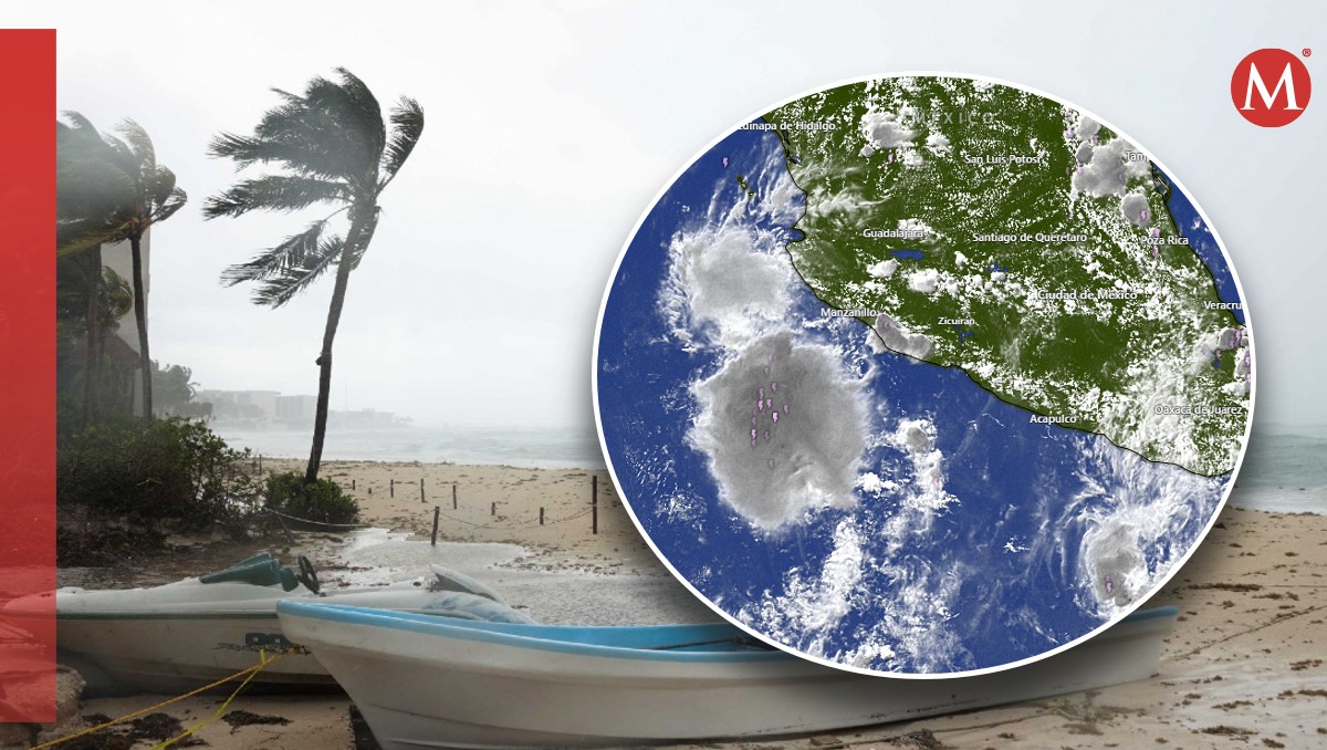 Un nuevo ciclón tropical podría formarse durante el fin de semana en el Pacífico. | Cuartoscuro y Windy