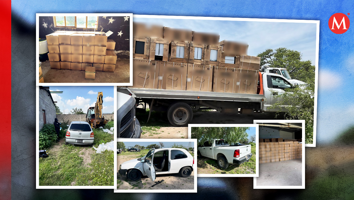 Decomiso de la FGR en predio localizado en Tula de Allende. (Cortesía)