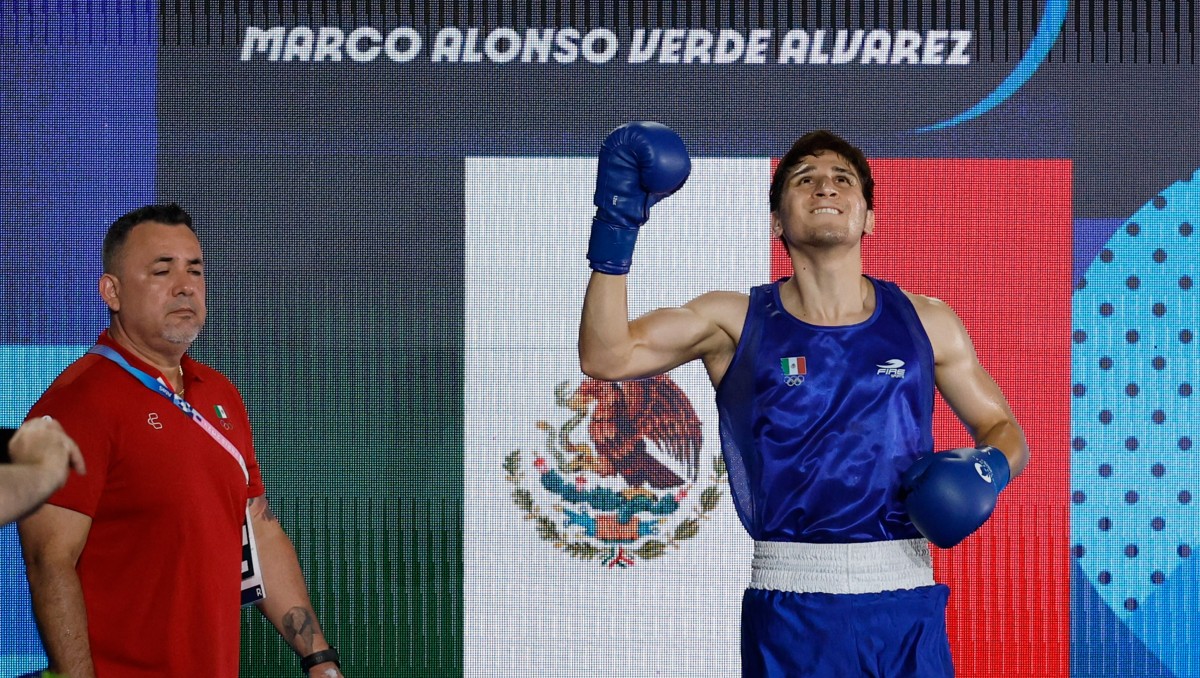 Marco Verde en la final de boxeo de los Juegos Olímpicos 2024 (Reuters)
