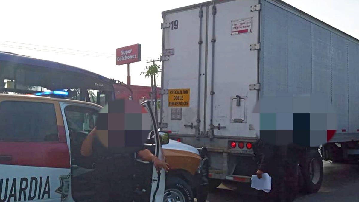 Policías de Tamaulipas recuperan tráiler que había sido robado en carretera Tampico-Mante