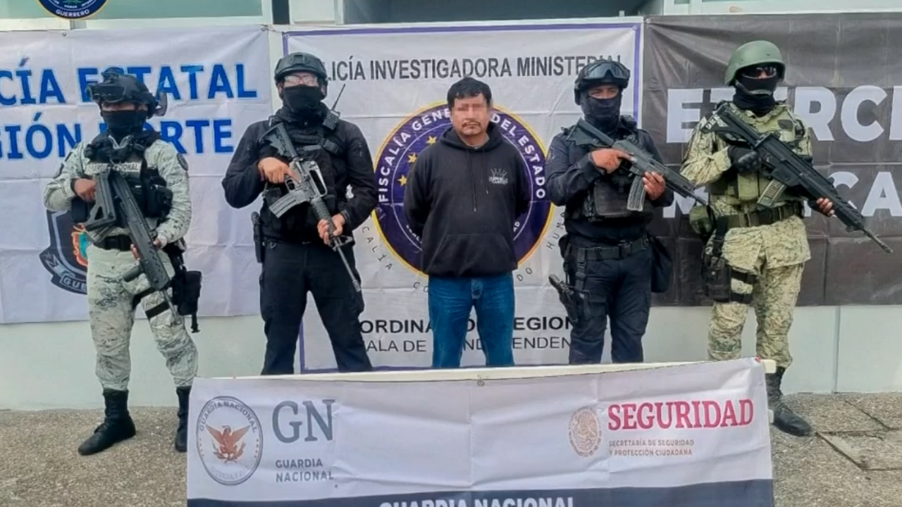 Cae presunto homicida de cinco policías y dos civiles en Guerrero