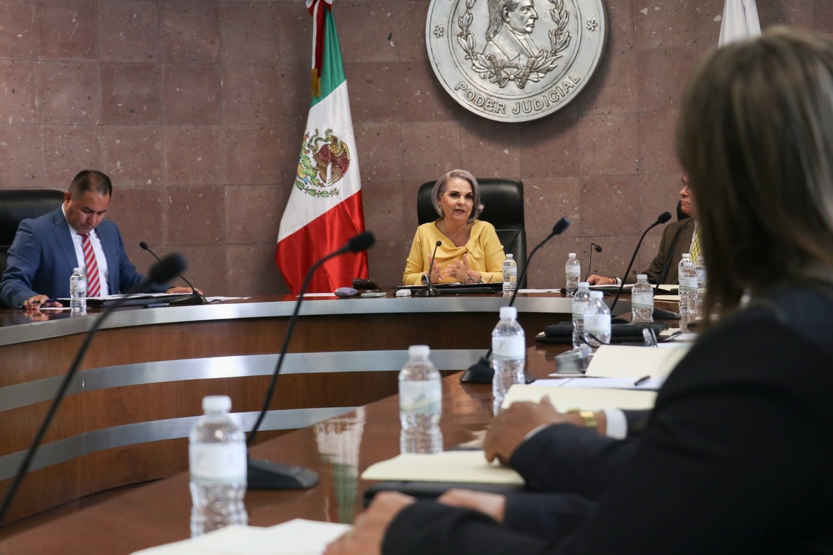 La magistrada presidenta del Poder Judicial de Hidalgo, Rebeca Aladro. (Cortesía)