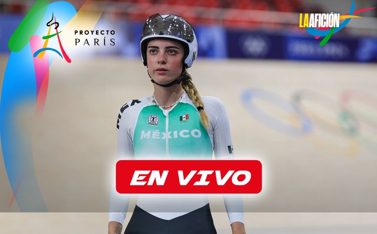 Victoria Velasco en prueba ómnium femenil de ciclismo en pista París 2024 (Instagram @victoriavelascof)