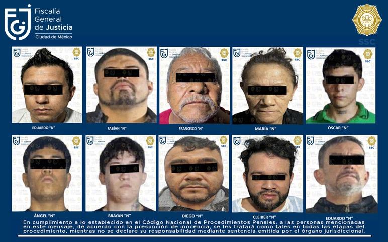 De los 10 detenidos sólo 7 fueron vinculados a proceso