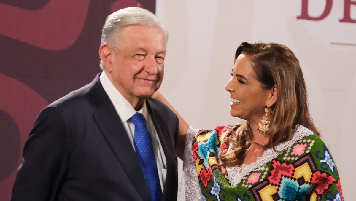AMLO y Mara Lezama en la conferencia matutina | Especial