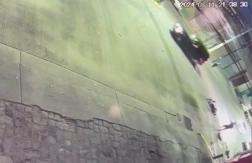 El accidente fue captado en video. (Especial)