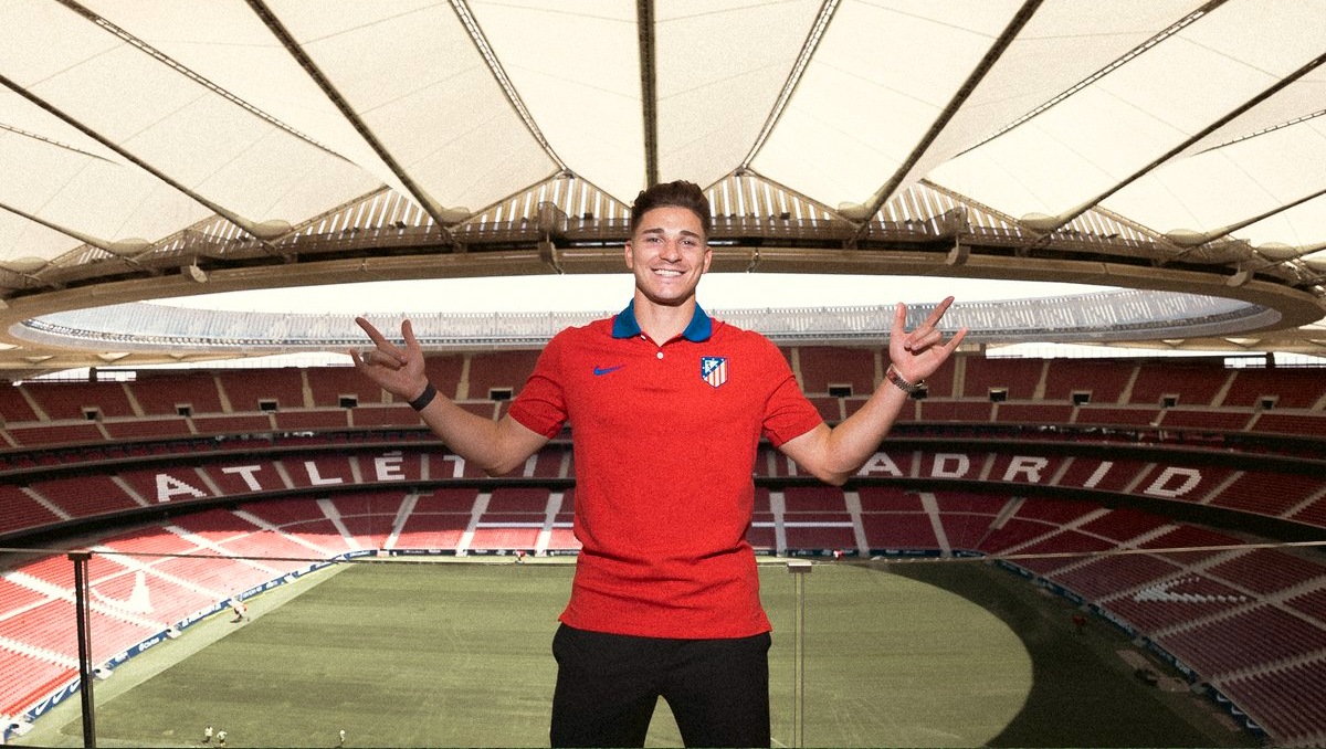 Julián Álvarez es nuevo jugador del Atlético de Madrid; deja al City (X: @Atleti)