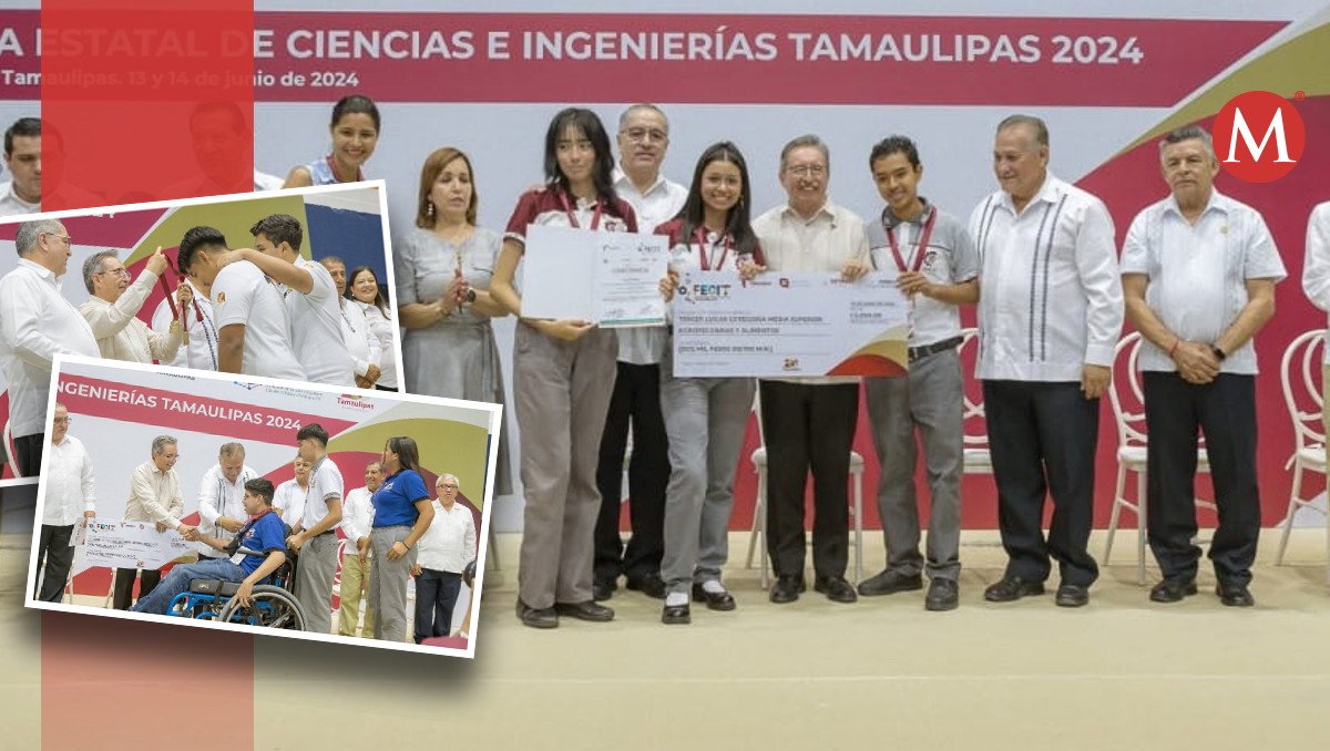 Premian a los ganadores de la Feria Estatal de Ciencia e Ingenierías Tamaulipas 2024