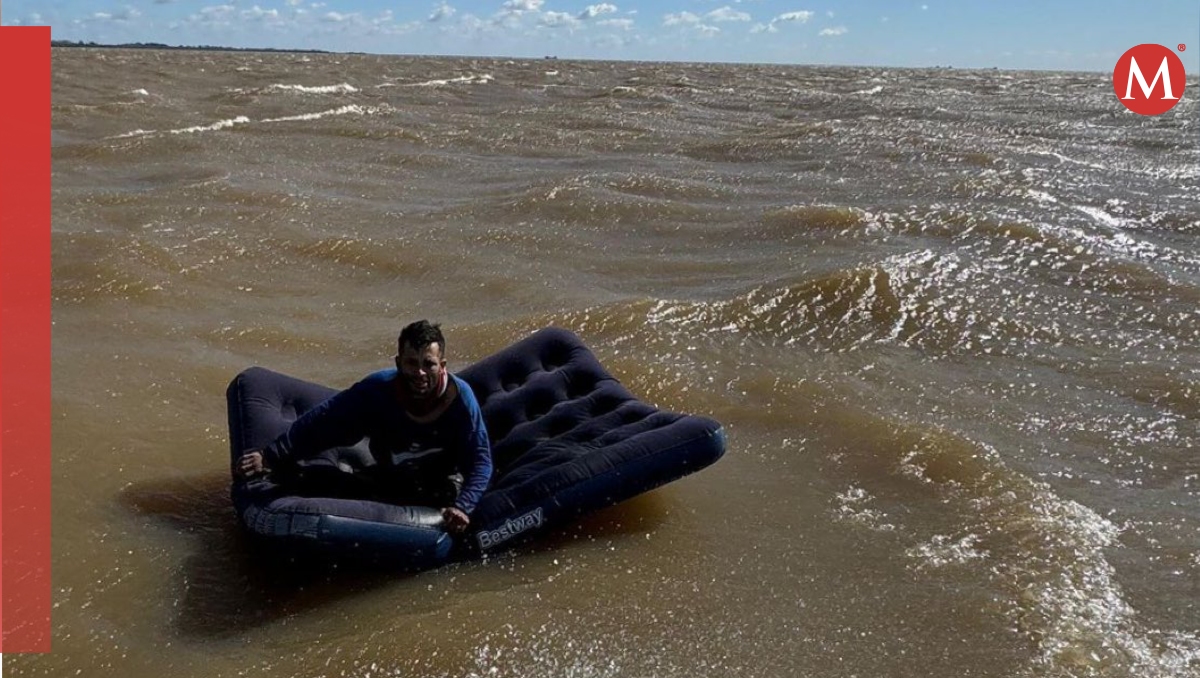 El hombre fue arrastrado a la zona donde las temperaturas descienden drásticamente. | Foto: Tendencias Argentina vía X.