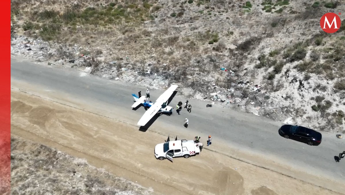 Piloto de avioneta Cessna realiza maniobra precisa en Tijuana y evita daños | Especial