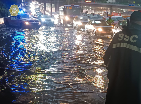 Afectaciones de lluvias en alcaldías de CdMx. (Foto: @OVIALCDMX)